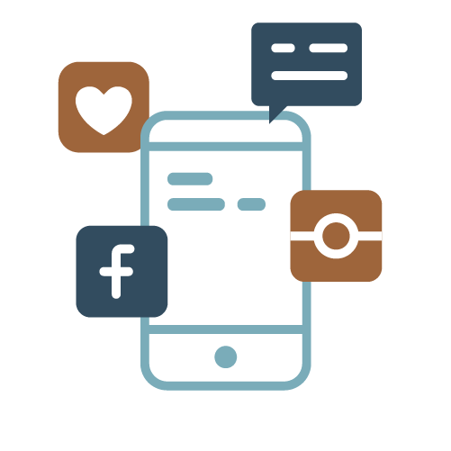 graphic icon that represents optimizing budget allocation based on analytics